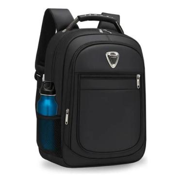 Imagem de Mochila Masculina Impermeável Faculdade Alça Reforçada Preto - Congrat