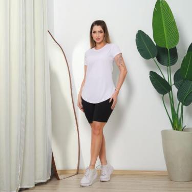 Imagem de Blusa Feminina Dry Fit Vest Leg Academia Tapa Bumbum Verão - DCR, Bran