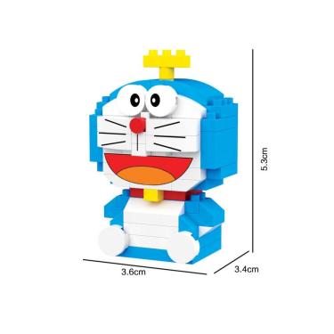 Imagem de Blocos de Montar Infantis Q5037 Educativo Tema Animais em Plástico ABS Ecológico para C...