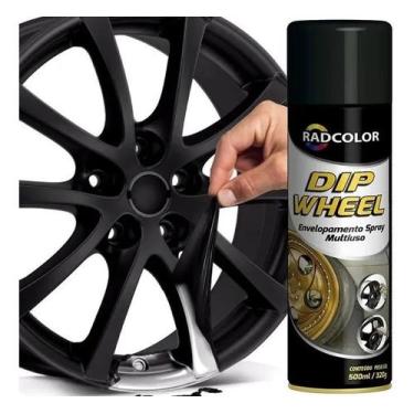 Imagem de Tinta Spray Envelopamento Preto Fosco Roda 500ml - RADNAQ