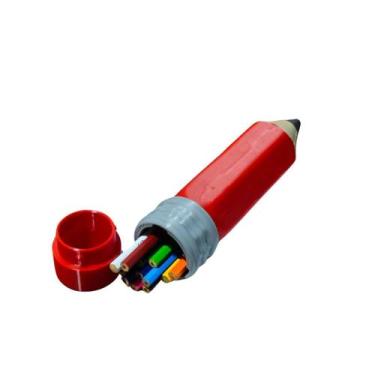 Imagem de Estojo Escolar Criativo Lápis Gigante Organizador De Mesa 3D Resistent