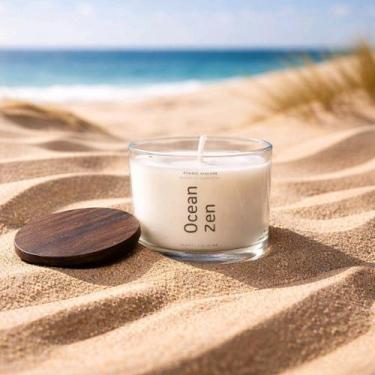 Imagem de Ocean Zen  Signature Collection  Vela Premium Bamboo & Brisa do Mar (1