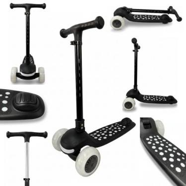 Imagem de Patinete Joy Infantil LED Brilhante Suporta 80kg com Musical via Bluet