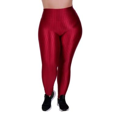 Imagem de Calça Legging Cintura Alta Plus Size de Academia Fitness 46 48 50 52 5