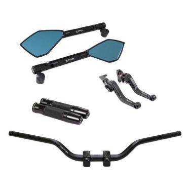 Imagem de Manete Manopla Retrovisor Guidão Titan Twister Fan Cargo - Stark Race,