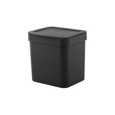 Imagem de Lixeira para pia da cozinha Ou 4,7L Linha Trium, Preto