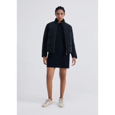 Imagem de Vestido Básico Curto Texturizado Com Bolso - Hering, XXG, Preto