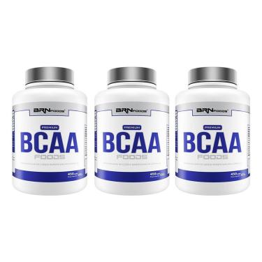 Imagem de Kit 3x PREMIUM BCAA 450 cáps – BRN Foods-Unissex