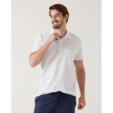 Imagem de Camisa Polo Básica Masculina Bordado Frontal Em Piquet Stretch - Malwe