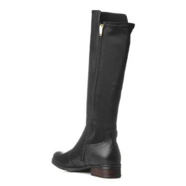 Imagem de Bota Feminina Pegada Montaria Cano Longo Couro Salto Baixo-Feminino