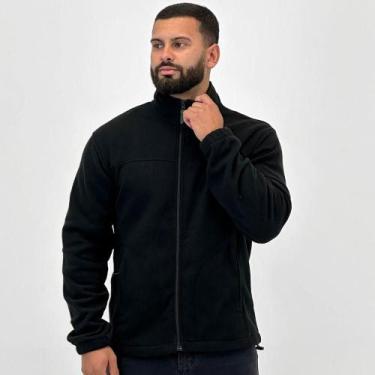 Imagem de Jaqueta Blue Bay Soft com Zíper Masculina, P, Preto