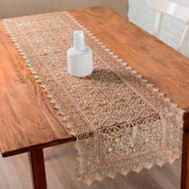 Imagem de Caminho de Mesa Retangular 40x135cm 2218 - Rafimex, Bege