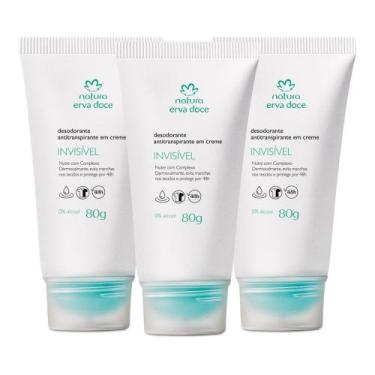 Imagem de Kit Desodorante Antitranspirante Invisível Erva Doce - 80g - Corpo e b