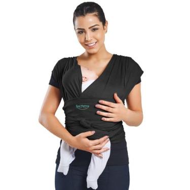 Imagem de Sling Canguru para Bebê Soul Mamma Preto, P