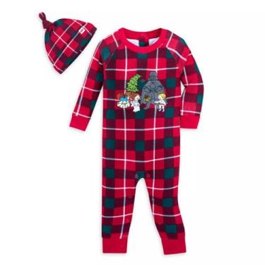Imagem de Macacão Xadrez de Inverno Star Wars Disney Baby, Vermelho, 6-9 M