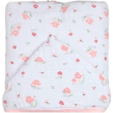 Imagem de Toalha Banho Soft Premium Papi Baby com Capuz - Papi Textil, Rosa