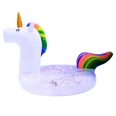 Imagem de Boia Inflável Unicórnio c/ Assento JR Toys