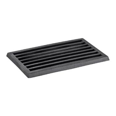 Imagem de Grelha para Cinzeiro Fogao a Lenha 20x40cm Coleta de Cinzas e Ventilacao em Ferro Fundido Preto Libaneza