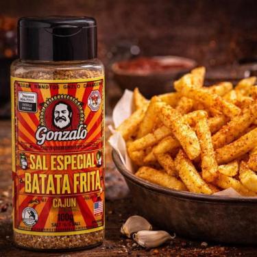 Imagem de Sal Gonzalo Cajun 100g para Batata Frita, Rústica e Petiscos  Tempero 