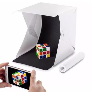 Imagem de Mini Estúdio Fotográfico Photo Studio Led Usb Portátil 25cm - MR Venda