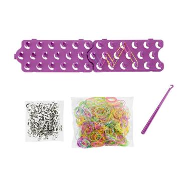 Imagem de Brinquedo Fábrica de Pulseiras da Amizade Cria Personalizadas Brilha no Escuro Estrela
