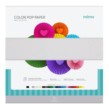 Imagem de Papel Color Pop Branco Neve Mimo - 30,5 x 30,5 cm - 180 gr - 25 unds