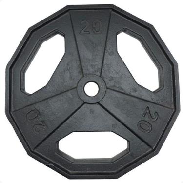 Imagem de Anilha Dectagonal de Ferro Fundido - 20Kg - RLM STORE