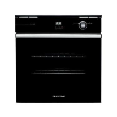 Imagem de Forno de Embutir a Gás Brastemp BOA84AE 78L 1250W com Grill Touch e Cleartech Preto 220V