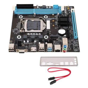 Imagem de Placa-mãe Para Jogos Dual Channel DDR3 H81 LGA 1150 Micro ATX Para Cor