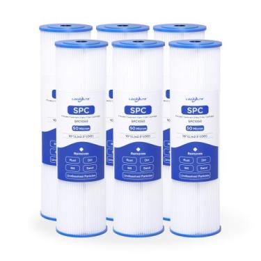 Imagem de Cartucho de filtro de água Locofiltr 50 mícrons 10x2,5 (pacote com 6)