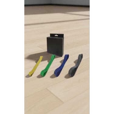 Imagem de Kit 4 Mini Bands Elásticas Treino Funcional Pilates - Congratulations 