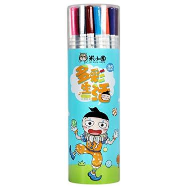 Imagem de 36 lápis de cor com tronco hexagonal