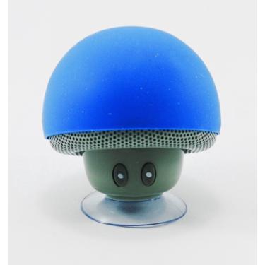 Imagem de Caixa De Som Mini Portátil Conexão Bluetooth Cogumelo - azul