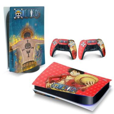 Imagem de Adesivo Compatível Ps5 Playstation 5 Skin Horizontal - One Piece - Pop