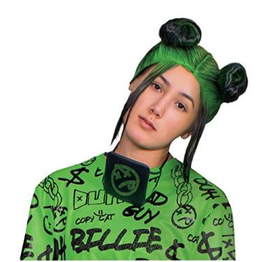 Imagem de Disguise Peruca de coque duplo verde adulto Billie Eilish, Verde, Adult Size