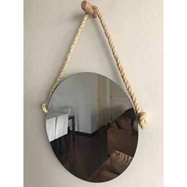 Imagem de Espelho Vintage com corda de Sisal - 40cm