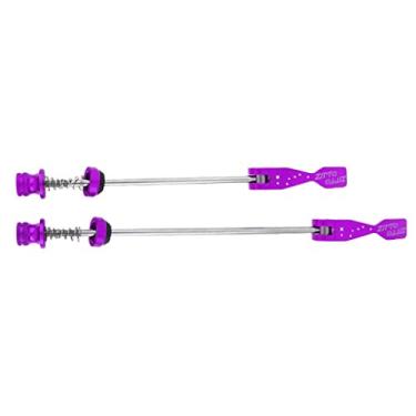 Imagem de SM SunniMix 1 par de cubo de bicicleta de liberação rápida MTB, eixo dianteiro e traseiro de bicicleta de estrada para reparo de bicicletas - roxo