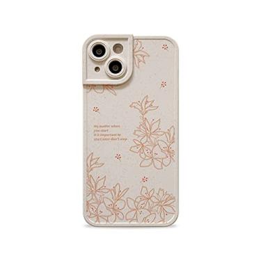 Imagem de Capa de telefone de silicone floral colorida para iphone 13 12 11 pro xs max xr x 7 8 plus capa de telefone inquebrável, d, para i7plus i8plus