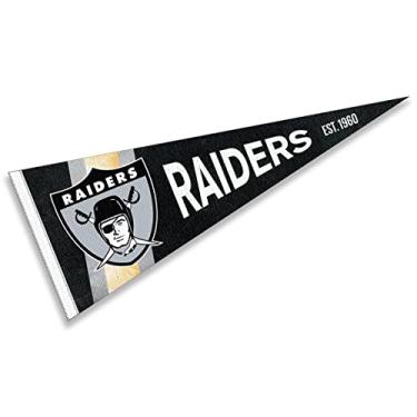Imagem de WinCraft Bandeira Las Vegas Raiders 30,48 cm X 76,20 cm Preta Vintage Retrô