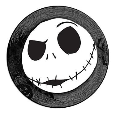 Imagem de Silver Buffalo NB12141E Disney Nightmare Before Christmas 3-D Wall Wobblers Jack Face, 21,5 x 21,6 cm