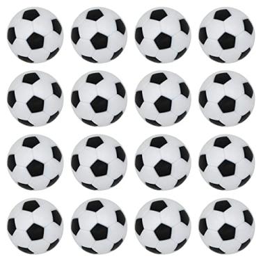 Imagem de BQSPT Bolas de pebolim de 32 mm bolas de foose jogo de futebol de mesa de substituição 16 peças, bolas de peosball oficiais de 32 mm mini bolas de futebol de mesa acessório preto (pacote com 16)