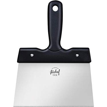 Imagem de AIKEFOO Espátula de termostato de chocolate importado para derreter raspador de chocolate ferramenta de cozimento. Espátula de aço inoxidável com lâmina reguladora de temperatura. Tamanho pequeno