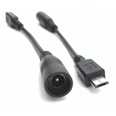 Imagem de CGTime CGTime 2 unidades universais V8 Micro USB M para 5,5 x 2,1 mm F DC carregador de fonte de alimentação, cabos e conectores de computador, cabos de alimentação e conectores, conector micro-USB adaptador cabo de alimentação