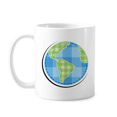 Imagem de Universo e Alienígena Terra Art Deco Presente Caneca de Cerâmica Copo de Porcelana de Café Utensílios de Mesa