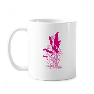 Imagem de Lótus Folha Flor Flor Lótus Caneca Cerâmica Cerâmica Copo Porcelana Café Louça