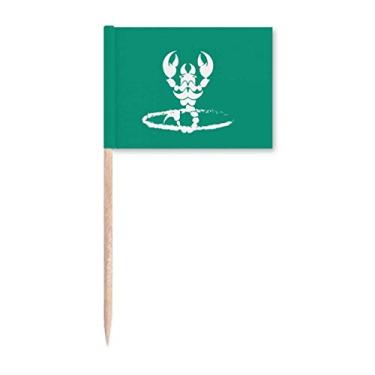 Imagem de Scorpion Natural Insetos Restrição Bandeiras Marcador Topper Decoração de Festa