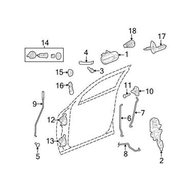 Imagem de Mopar 6806 4403AF, Motor atuador de bloqueio de porta