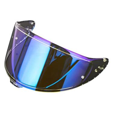 Imagem de ＫＬＫＣＭＳ Inserção de lente de viseira de capacete, óculos de proteção de anti-arranhões, substituição apenas para Z8, Azul