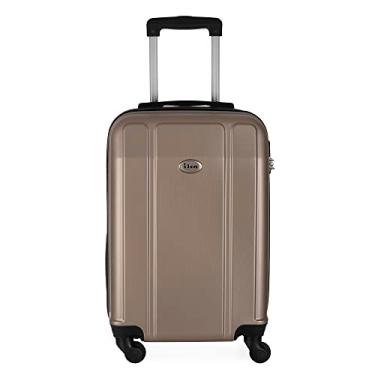 Imagem de MALA DE VIAGEM MÉDIA EM ABS IKA CONTINENTAL CADEADO EMBUTIDO RODAS GIRO 360º CHAMPAGNE