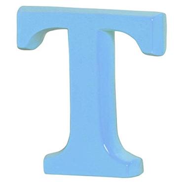 Imagem de Letra T Grande Ceramicas Pegorin Azul Bebe